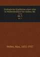 Zoologische Ergebnisse einer reise in Niederlndisch Ost-Indien. Bd. 1-4. Bd. 3, Weber, Max, 1852-1937 