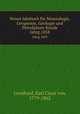 Neues Jahrbuch fr Mineralogie, Geognosie, Geologie und Petrefakten-Kunde. Jahrg.1858, 