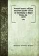 Annual report of fees received in the office of Secretary of State from . to . 1892, Montana. Secretary of State 