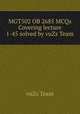 MGT502 OB 2685 MCQs Covering lecture 1-45 solved by vuZs Team, vuZs Team 