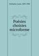 Posies choisies microforme, 