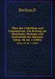 ber das Cribellum und Calamistrum. Ein Beitrag zur Histologie, Biologie und Systematik der Spinnen.. Jahrg. 48, bd. 1 (1882), Bertkau,P. 