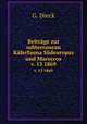 Beitrge zur subterranean Kferfauna Sdeuropas und Maroccos. v. 13 1869, G. Dieck 