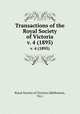 Transactions of the Royal Society of Victoria. v. 4 (1895), Royal Society of Victoria (Melbourne, Vic.) 