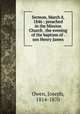 Sermon, March 8, 1846 : preached in the Mission Church . the evening of the baptism of . son Henry James, Owen, Joseph, 1814-1870 