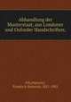 Abhandlung der Musterstaat, aus Londoner und Oxforder Handschriften;, Frb,Dieterici, Friedrich Heinrich, 1821-1903 