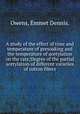 A study of the effect of time and temperature of presoaking and the temperature of acetylation on the rate;Degree of the partial acetylation of different varieties of cotton fibers., Owens, Emmet Dennis. 