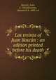 Las treinta of Juan Boscn : an edition printed before his death, 