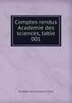 Comptes rendus Academie des sciences, table 001, 