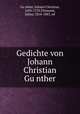 Gedichte von Johann Christian Gunther, 