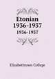 Etonian. 1936-1937, Elizabethtown College 