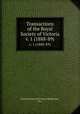 Transactions of the Royal Society of Victoria. v. 1 (1888-89), Royal Society of Victoria (Melbourne, Vic.) 