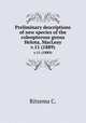 Preliminary descriptions of new species of the coleopterous genus Helota, MacLeay. v.11 (1889), Ritsema C. 