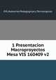 1 Presentacion Macroproyectos Mesa VIS 160409 v2, EVL Asesorias Pedagogicas y Tecnologicas 