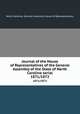 Journal of the House of Representatives of the General Assembly of the State of North Carolina serial. 1871/1872, North Carolina. General Assembly. House of Representatives 