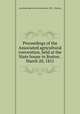 Proceedings of the Associated agricultural convention, held at the State house in Boston . March 20, 1851, Associated agricultural convention (1851 : Boston) 