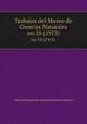 Trabajos del Museo de Ciencias Naturales. no.10 (1915), Museo Nacional de Ciencias Naturales (Spain) 