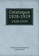 Catalogue. 1928-1929, University of Maryland, College Park 