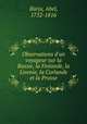 Observations d`un voyageur sur la Russie, la Finlande, la Livonie, la Curlande et la Prusse, 