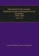 Jahresbericht der Landes-Rabbinerschule in Budapest fr das Schuljahr . 1898-1899, Landes-Rabbinerschule in Budapest 