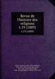 Revue de l`histoire des religions. t.19 (1889), 