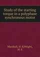 Study of the starting torque in a polyphase synchronous motor, Marshall, H. B,Wright, M. E 