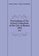Proceedings of the School Committee of the City of Boston. 1895, Boston (Mass.). School Committee 