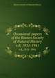 Occasional papers of the Boston Society of Natural History. v.8, 1931-1941, Boston Society of Natural History 