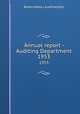 Annual report - Auditing Department. 1953, Boston (Mass.). Auditing Dept 