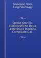 Tavole Storico-bibliografiche Della Letteratura Italiana, Compilate Dai ., Giuseppe Finzi, Luigi Valmaggi 