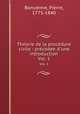 Theorie de la procedure civile : precedee d`une introduction. Vol. 1, Boncenne, Pierre, 1775-1840 