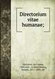 Directorium vitae humanae;, Giovanni, da Capua, 13th cent., tr,Derenbourg, Joseph, 1811-1895, ed 