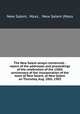 The New Salem sesqui-centennial : report of the addresses and proceedings of the celebration of the 150th anniversary of the incorporation of the town of New Salem, at New Salem on Thursday, Aug. 20th, 1903, New Salem, Mass , New Salem (Mass 