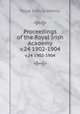Proceedings of the Royal Irish Academy. v.24 1902-1904, Royal Irish Academy 