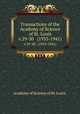 Transactions of the Academy of Science of St. Louis.. v.29-30 (1935-1941), Academy of Science of St. Louis. 