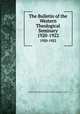 The Bulletin of the Western Theological Seminary. 1920-1922, Western Theological Seminary of the Presbyterian Church 