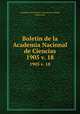 Boletin de la Academia Nacional de Ciencias.. 1905 v. 18, Academia Nacional de Ciencias (Co?rdoba, Argentina) 