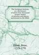 The Scripture lexicon; or a dictionary of above four thousand proper names of persons and places, mentioned in the Bible, Oliver, Peter, 1713-1791 