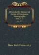 Ottendorfer Memorial Series of Germanic Monographs. nos. 1-3, New York University 