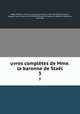 uvres compltes de Mme. la baronne de Stal. 3, 