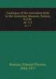 Catalogue of the Australian birds in the Australian Museum, Sydney, N.S.W. . pt. 1/2, Ramsay, Edward Pierson, 1842-1917 