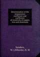Determination of the temperature coefficient and coefficient of resistivity of copper, iron and aluminum, Sanders, W. J,Wheeler, H. M 