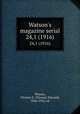 Watson`s magazine serial. 24,1 (1916), Watson, Thomas E. (Thomas Edward), 1856-1922, ed 