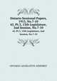 Ontario Sessional Papers, 1913, No.7-10. 45, Pt.3, 13th Legislature, 2nd Session, No.7-10, ONTARIO. LEGISLATIVE ASSEMBLY 