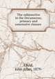 The subjunctive in the Decameron; primary and concessive clauses, Child, John Allan, 1879- 