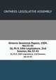 Ontario Sessional Papers, 1904, No.33-43. 36, Pt.9, 10th Legislature, 2nd Session, No.33-43, ONTARIO. LEGISLATIVE ASSEMBLY 