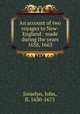 An account of two voyages to New-England : made during the years 1638, 1663, Josselyn, John, fl. 1630-1675 