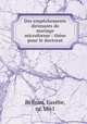Des empchements dirimants de mariage microforme : thse pour le doctorat, 