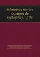Mmoires sur les journes de septembre, 1792, 