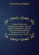 Oxford University examination papers. Second public examination. Honour School of Modern History. Trinity term, 1911-14; Michaelmas term, 1914-15, University of Oxford 